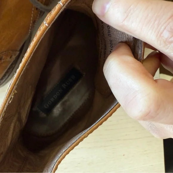 Gordon Rush short wing brown leather boot. Men’s size 11. Rubber sole. - Picture 7 of 7